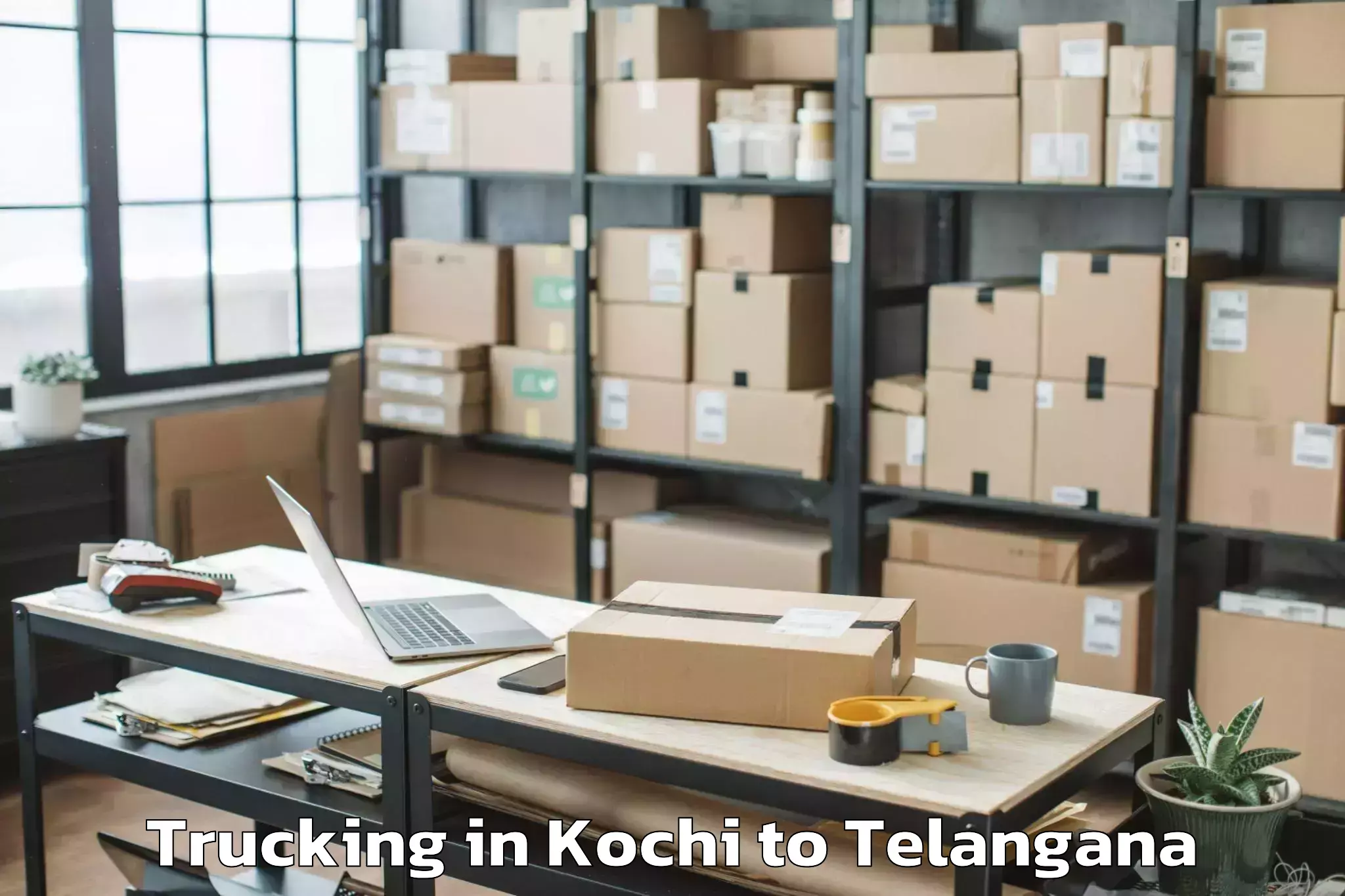 Professional Kochi to Farooqnagar Trucking